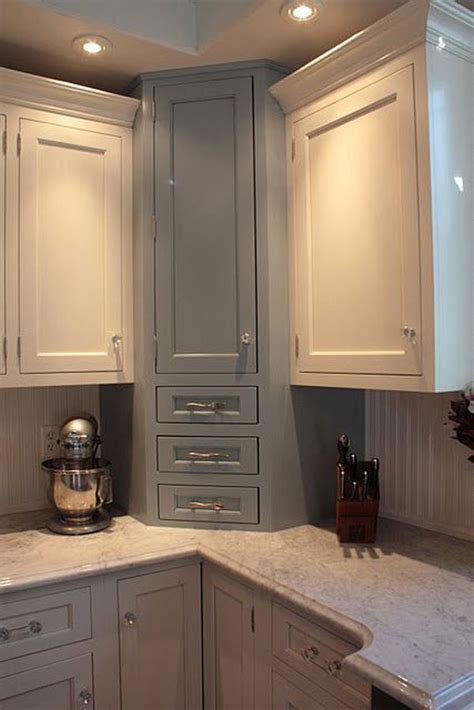 17 Fabulous Ideas To Utilize The Space Of Corner Kitchen Cabinets