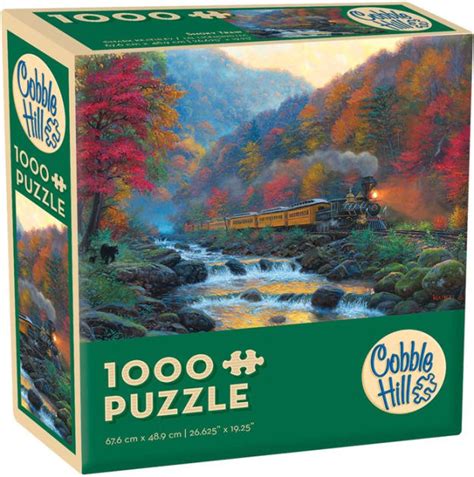 Cobble Hill Smoky Train 1000 Piece Jigsaw Puzzle By Outset Media