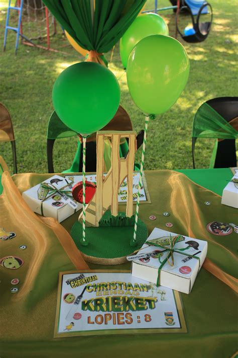 Cricket Game Themed Birthday Parties Pokkenoster Party Planners And