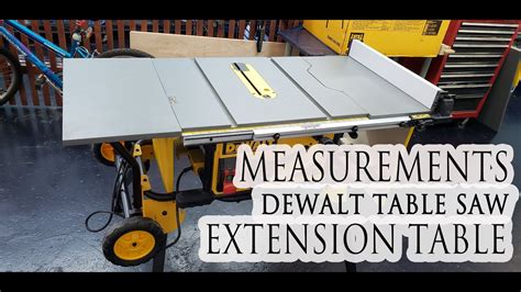 Dewalt Extension Table Dimensions Youtube