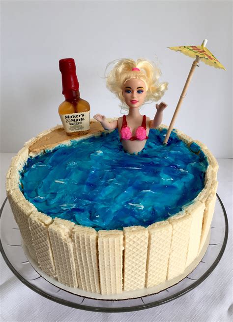 Barbie At The Pool Cake Birthday Favors Th Birthday Birthday Ideas