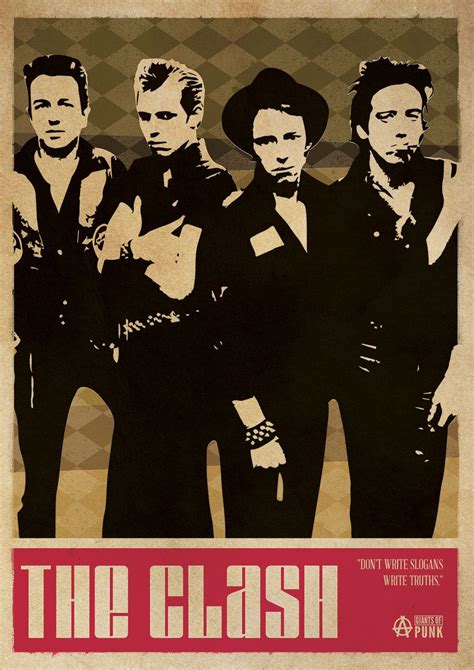 The Clash Punk Poster The Clash Punk Poster Dont Write Slogans