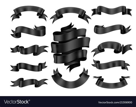 Black Ribbon Banner Clip Art