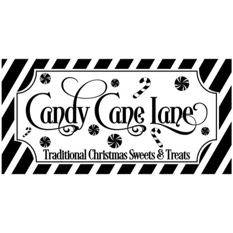 Candy Cane Lane In 2023 Christmas Vinyl Merry Christmas To All