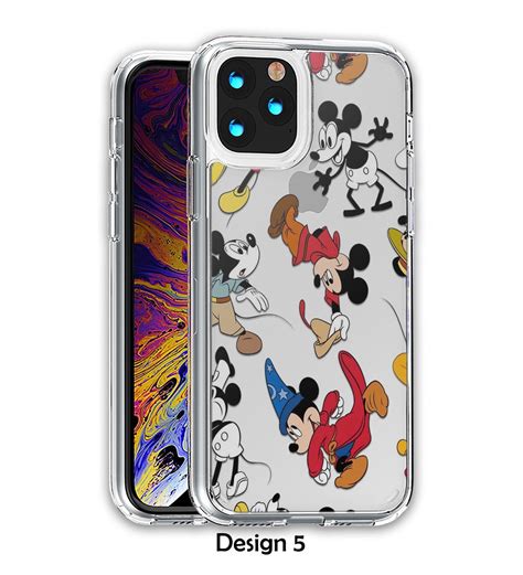 Mickey Mouse Iphone 13 Pro Max Case Hybrid Crystal Case Disney Etsy