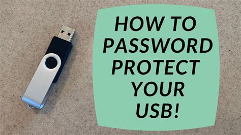 How To Password Protect Usb Youtube