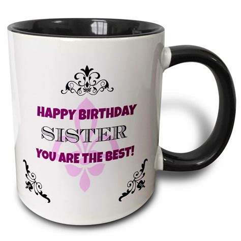 3drose Happy Birthday Sisters Coffee Mug Wayfair