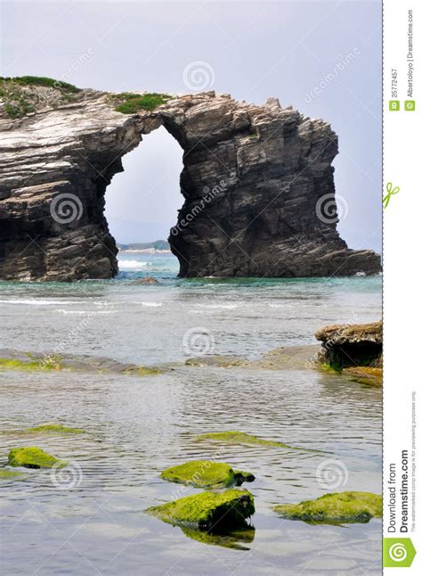 The Beach Of The Cathedrals Galicia Spain Royalty Free