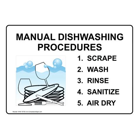 Manual Dishwashing Steps Poster Ubicaciondepersonascdmxgobmx