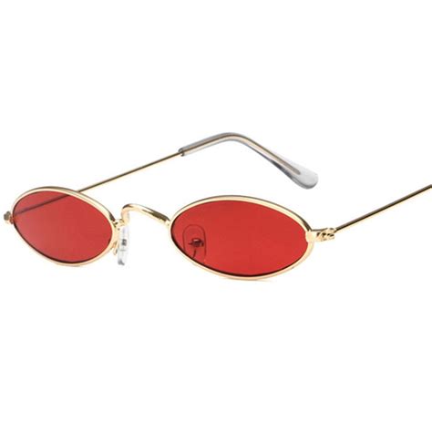 retro small oval sunglasses women female vintage hip hop balck glasses retro sunglass lady