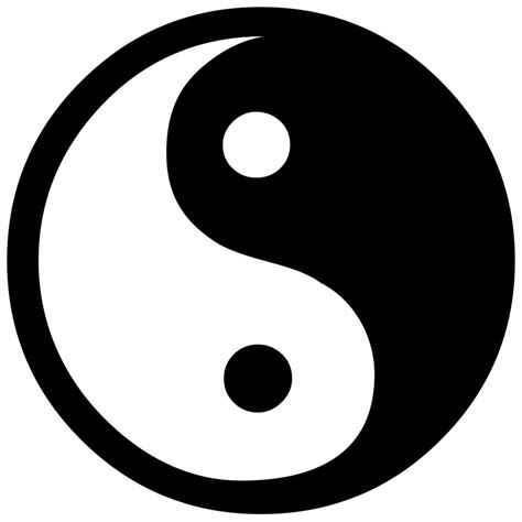 Yin Yang Free Stock Photo A Yin Yang Symbol With A Transparent