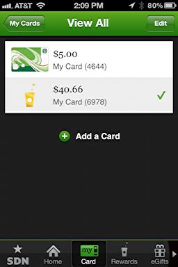 Is your balance getting low? Merge Starbucks cards in the iPhone Starbucks app? - Ask ...