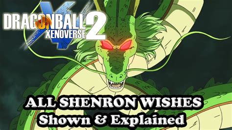 Shenron Wishes Xenoverse 2