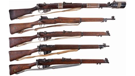 Five British Military Bolt Action Rifles Rock Island Auction