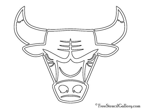 Nba Chicago Bulls Logo Stencil Free Stencil Gallery