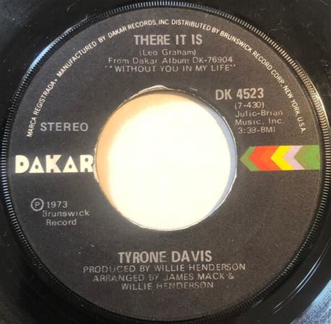 Tyrone Davis There It Is Lyrics Genius Lyrics