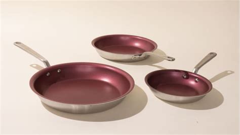 Made In New Nonstick Cookware Colors Pomme Red And Champagne Apartment Therapy