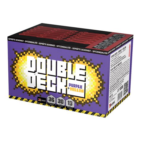 Datenbank Xplode Fireworks Double Deck Purple And Yellow