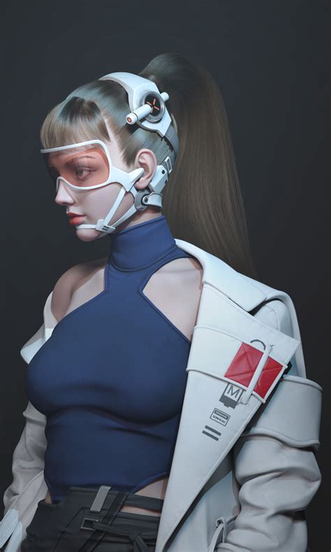 ArtStation 姚洪伟医生 Cyberpunk fashion Futuristic fashion Sci fi fashion