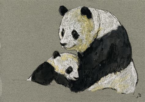 Giant Panda Painting By Juan Bosco Fine Art America