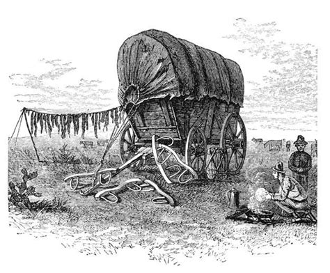 Oregon Trail Wagon Drawing At Explore Collection