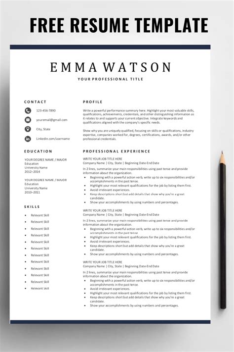 Free Teacher Resume Template Of Are You Looking For A Free Editable