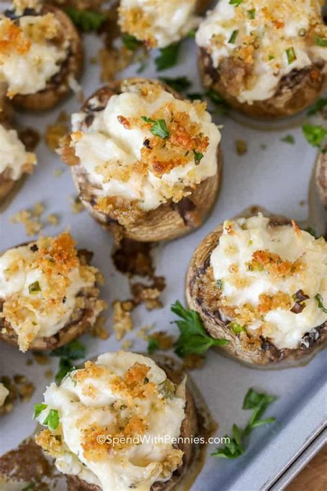 We love them so much i even make them as a side dish with dinner every few weeks. Crab Stuffed Mushrooms with cream cheese are always a way ...