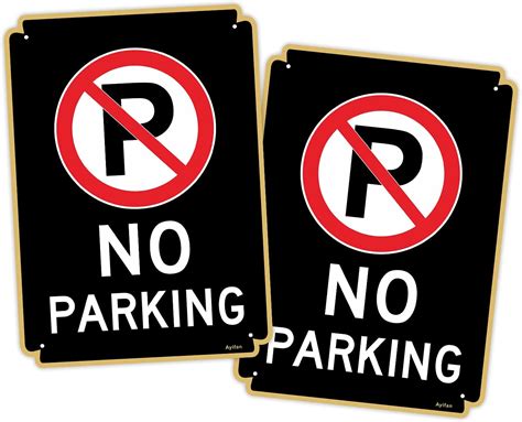 Buy Ayifan Vintage No Parking Sign With Symbol Sign 14 X 10 Inches