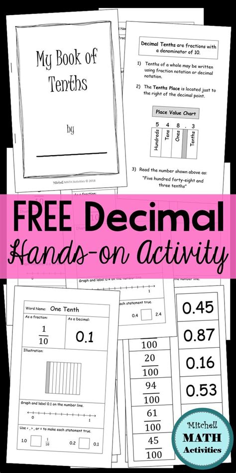 Hands On Activities For Decimal Tenths And Hundredths Artofit