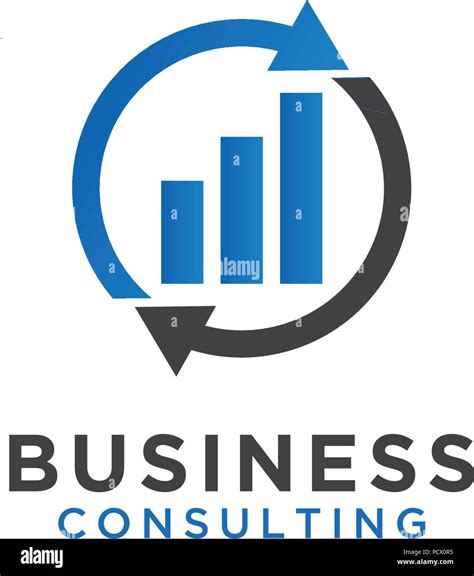 Illustration Of Business Consulting Logo Design Template Stock Vector