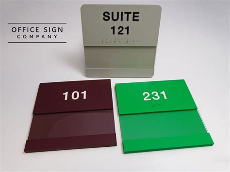 Braille Room Number Sign Sign Solutions Signage Office Sign Company