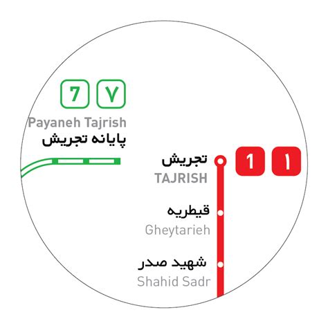Tehran Metro Map Inat