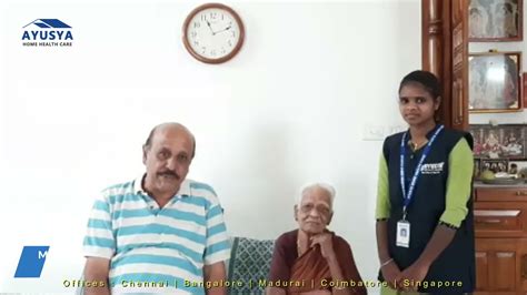 Testimonial From Mr Venkatraman Bangalore Ayusya Home Health Care
