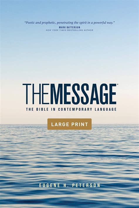 The Message Outreach Edition, Large Print (Softcover): The Bible in ...