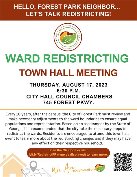 Ward Redistricting Town Hall Meeting Forest Park Ga