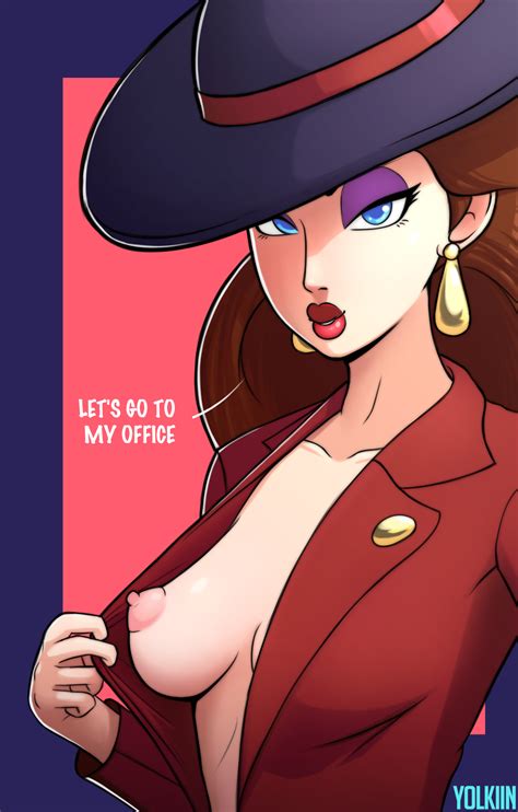 rule 34 breasts dick sucking lips earrings fedora inviting to sex looking at viewer mario