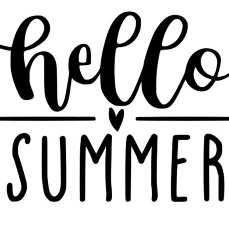 Hello Summer Svg Summer Door Sign Svg Summer Svg Digital Etsy
