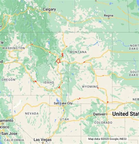 Map Of Wyoming With Cities Gadgets 2018