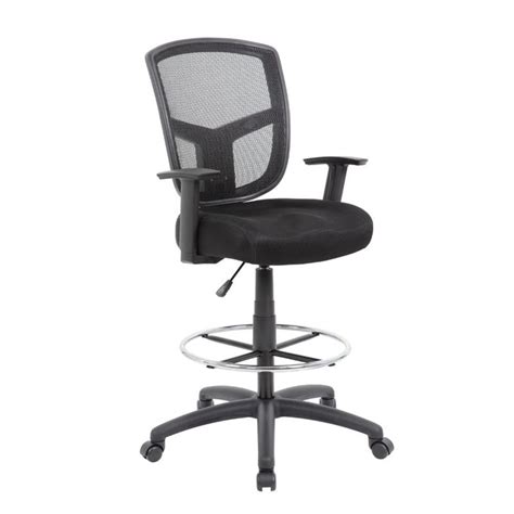 Practice your guitar, architecture drafting, painting or sewing with a tall chair that pairs nicely with drafting tables. Boss Contract Mesh Adjustable Height Drafting Stool - B16021