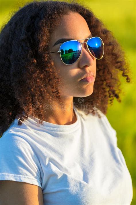 Girl Teenager Cool Teen Mixed Race Biracial African American Female