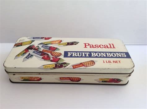 Vintage Pascall Fruit Bon Bons 1 Lb Tin Collectable Retro Lollies
