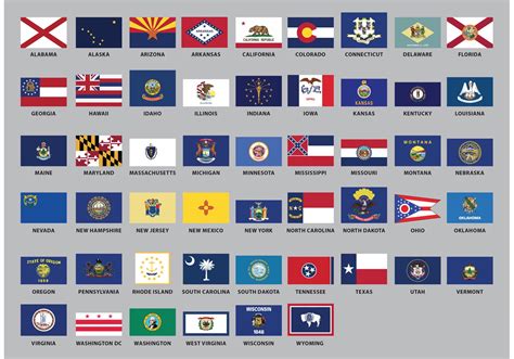 Us State Flag Vectors Download Free Vector Art Stock Graphics And Images