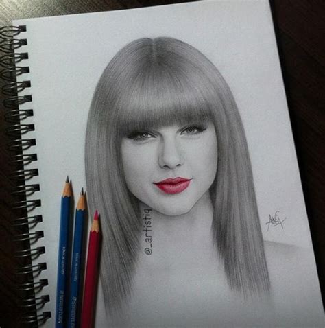 Taylor Swift Drawing Taylor Swift Drawings Celebrity Drawing