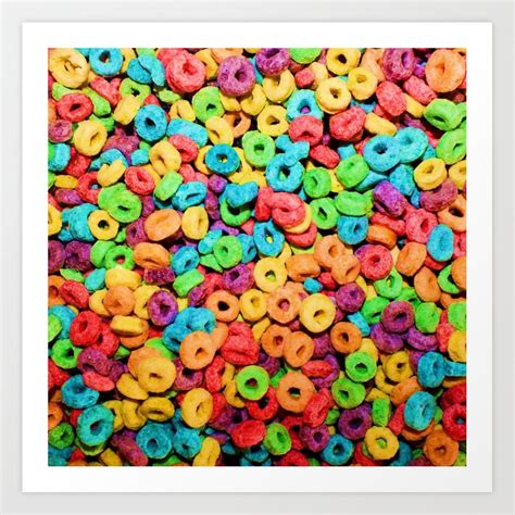 / samples / melodic loops. Fruit Loops Cereal Art Print by chancecarter | Society6
