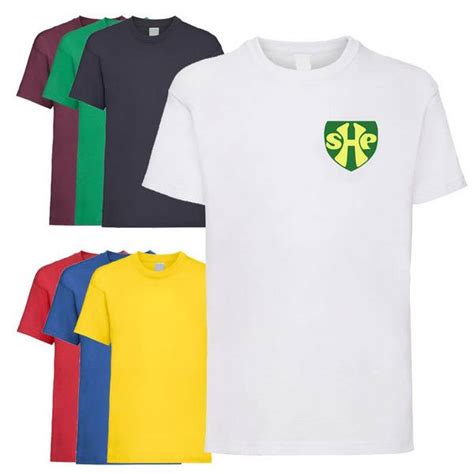Shireland Hall Primary School Pe Shirt With Logo Cc Uniforms