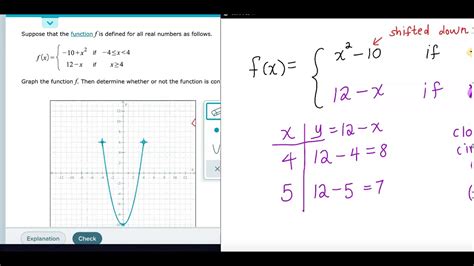 Mth 161 Aleks Graphing A Piecewise Defined Function Problem Type 3