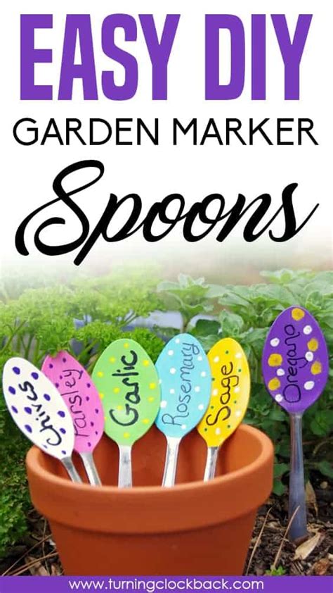 Easy Diy Garden Markers Turning The Clock Back