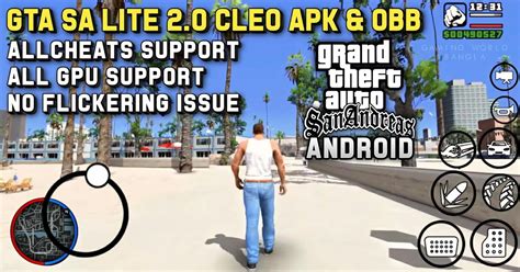 Once you download and install the apk and obb files, you. 400MB GTA SA 2.00 LITE CLEO | APK+OBB | CLEO CHEATS & ALL ...