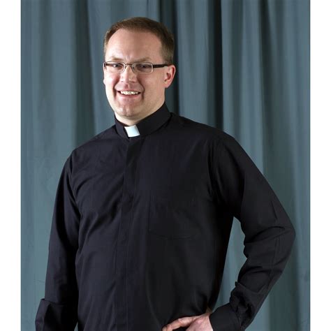 Ecclesiastical Apparel Long Sleeve Tab Collar Clergy Shirt