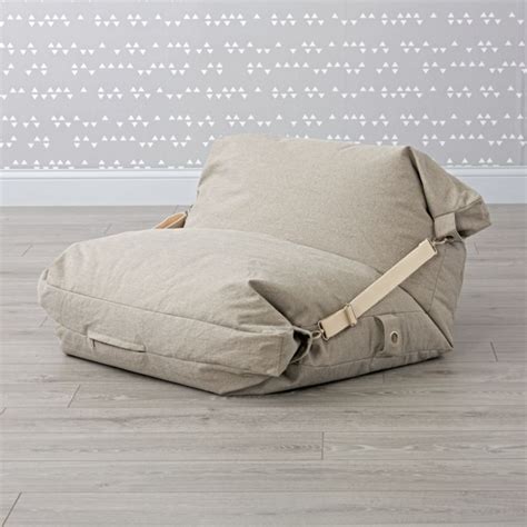 From the playroom to the bedroom and beyond, kids love bean bag chairs. Adjustable Grey Bean Bag Chair + Reviews | Crate and Barrel